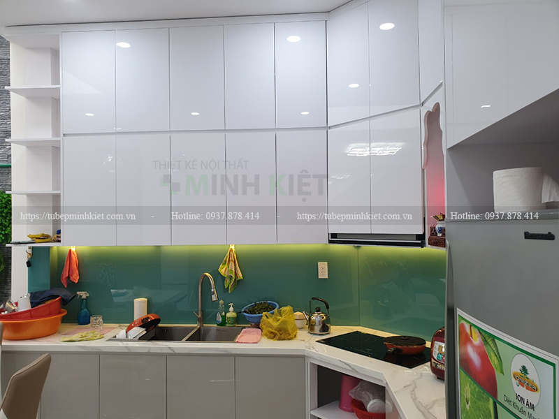 ủ Bếp HDF Cánh Acrylic Nhà Anh Đức CT058