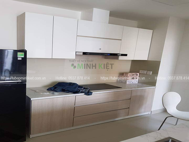 Thi công tủ bếp chữ i nhà anh Thanh quận 3 CT023 Thi công tủ bếp chữ i nhà anh Thanh quận 3 CT023