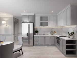 Mẫu tủ bếp chữ L TBL12