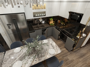 Tủ bếp đẹp MS074