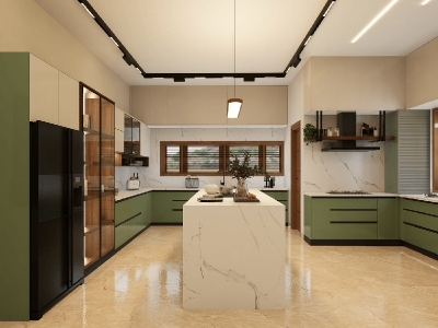 Tủ bếp acrylic AC035