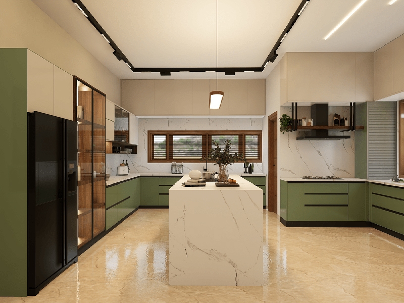 Tủ bếp acrylic AC035
