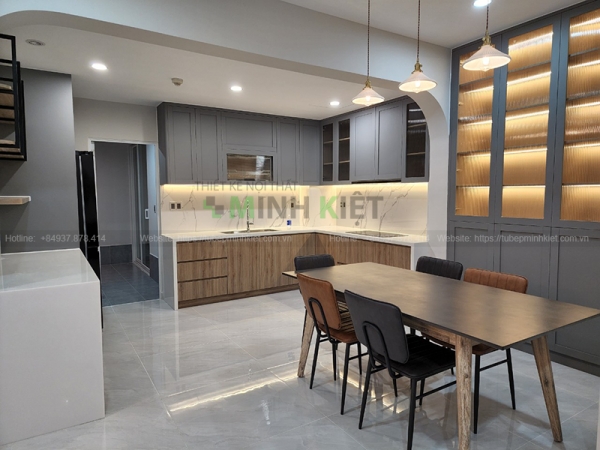 Tủ bếp đẹp nhà chị VÂN CT103