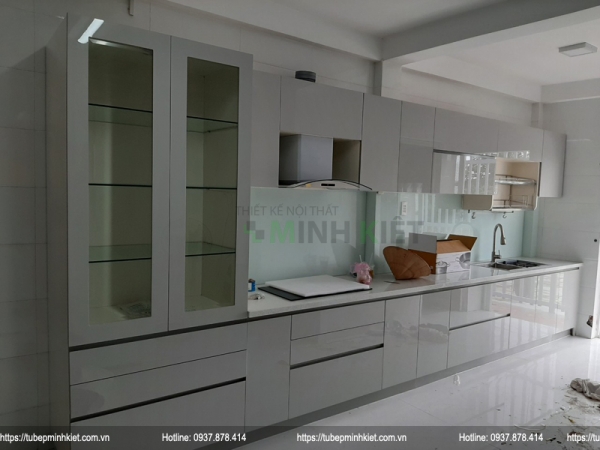 Công trình thi công tủ bếp nhà chị Vân CT032