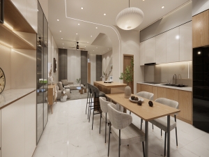 Tủ bếp cao cấp CC043