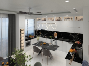 Tủ bếp đẹp MS076