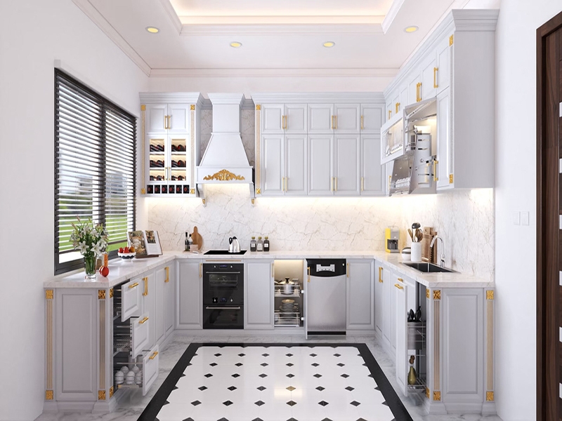 Tủ bếp đẹp MS079