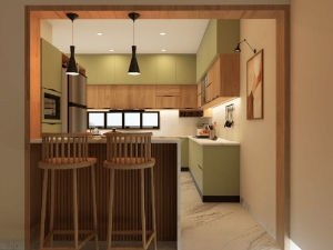 Tủ bếp hiện đại HD066