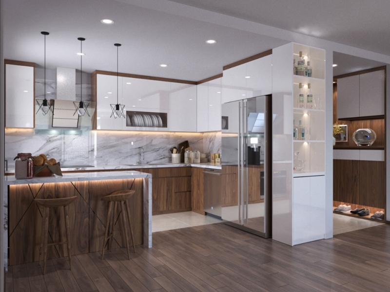 Tủ bếp đẹp MS070