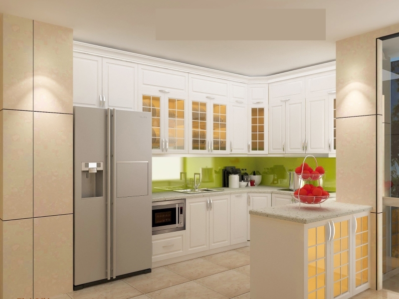 Tủ bếp gỗ sồi G033