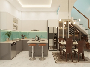 Tủ bếp đẹp MS064